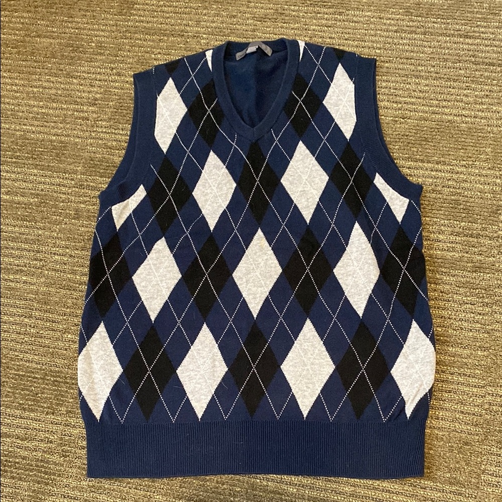 Old Navy V-Neck Sweater Blue and Black